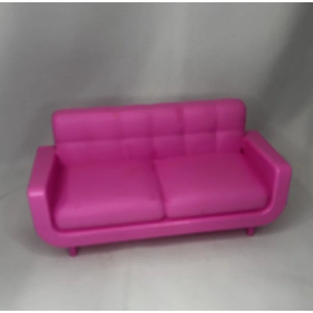 Barbie Dream House Doll Furniture- Couch, Chairs, Bed, Entertainment Center, Tv